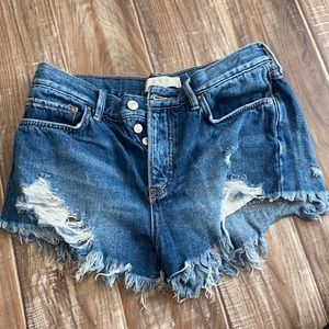Free People Jean Shorts